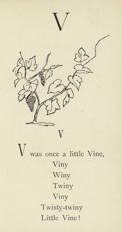 Bogstavet V af Edward Lear