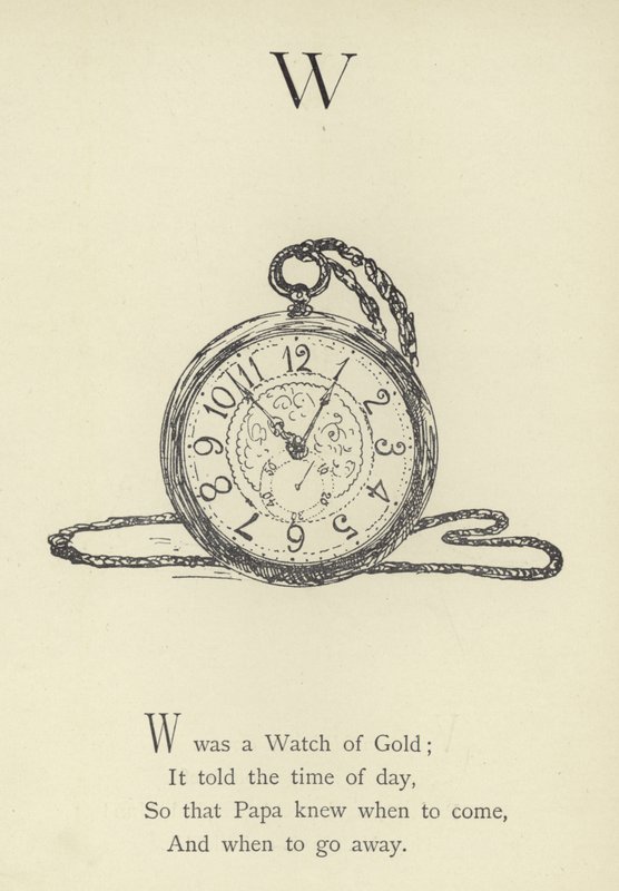 Bogstavet W af Edward Lear