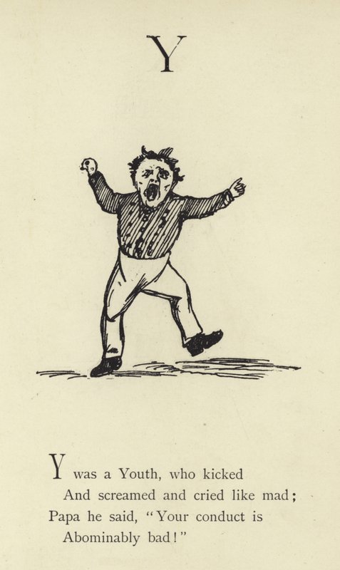 Bogstavet Y af Edward Lear