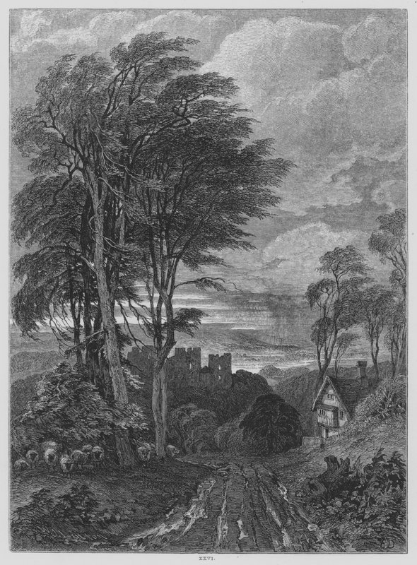 John Milton, Il Penseroso (gravering) af Edward (after) Duncan