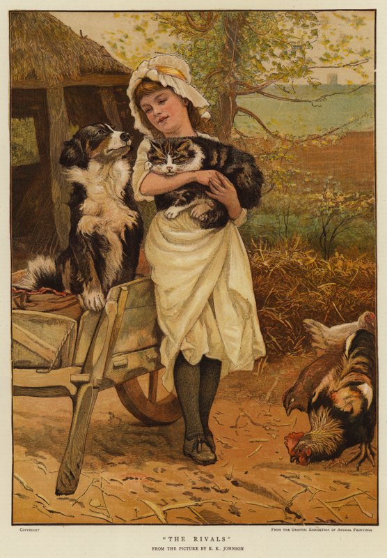 The Rivals (chromolitho) af Edward Killingworth Johnson