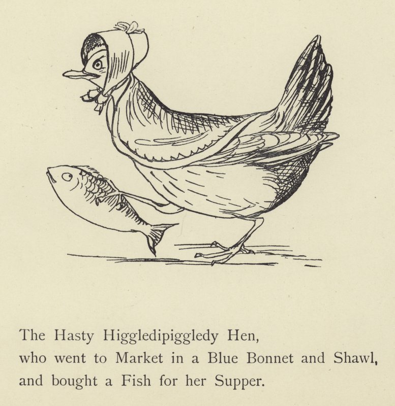 Den forhastede Higgledy Piggledy Høne af Edward Lear