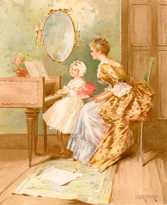 Cembalo lektionen af Edward Percy Moran