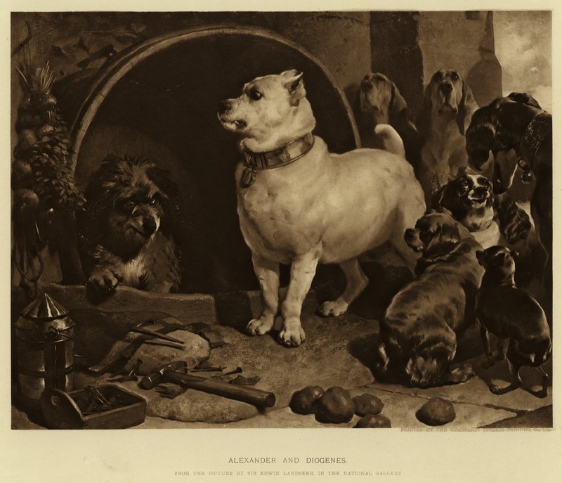 Alexander og Diogenes af Edwin Landseer
