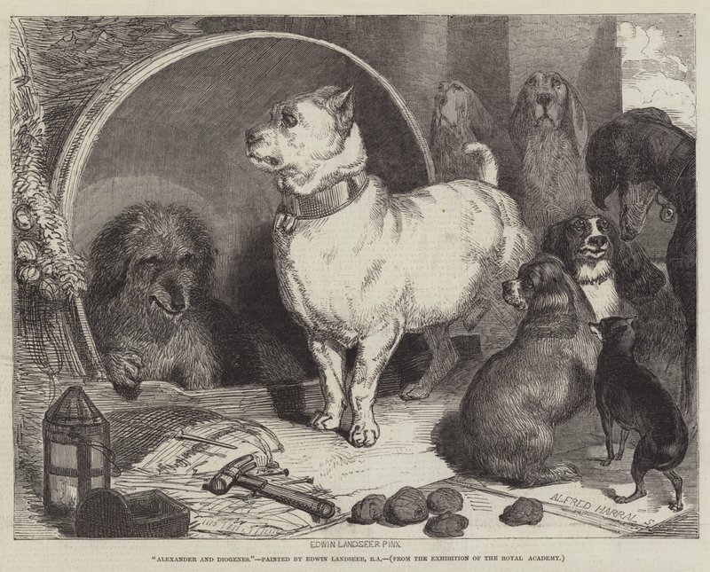 Alexander og Diogenes af Edwin Landseer