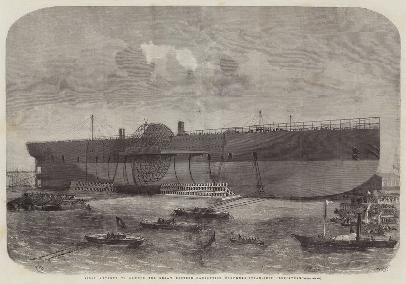 Første forsøg på at lancere Great Eastern Navigation Company