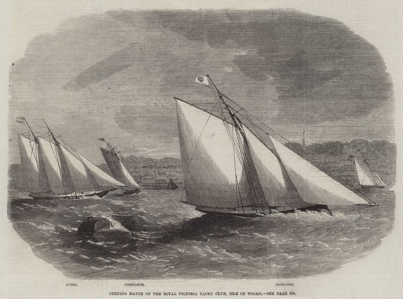 Åbningskamp for Royal Victoria Yacht Club, Isle of Wight af Edwin Weedon