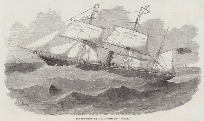 Det australske Royal Mail dampskib Sydney af Edwin Weedon