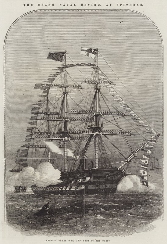 The Grand Naval Review, hos Spithead af Edwin Weedon