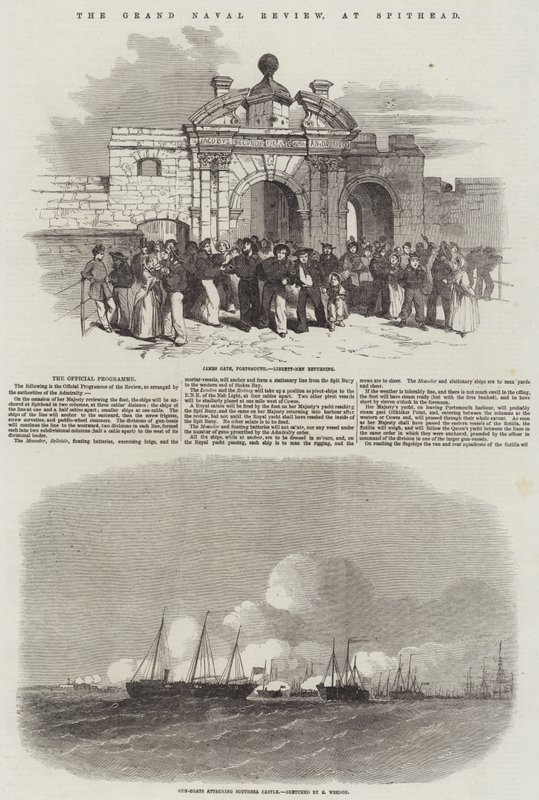 The Grand Naval Review, hos Spithead af Edwin Weedon