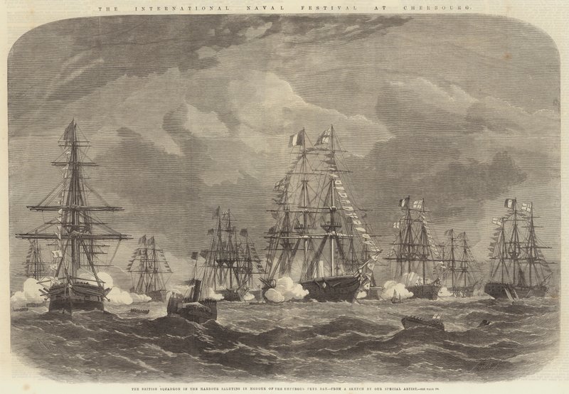Den internationale flådefestival i Cherbourg af Edwin Weedon