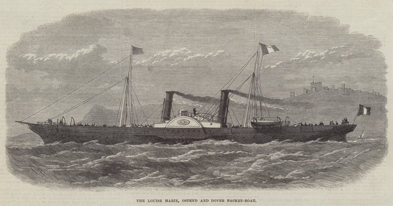 Louise Marie, Oostende og Dover Pakkebåden af Edwin Weedon