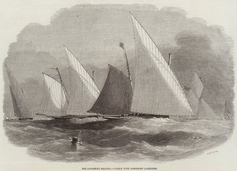 Lowestoft Regatta, Match med Lowestoft Lateeners af Edwin Weedon