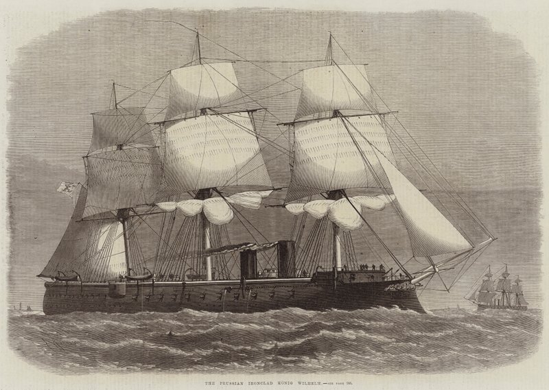 Den preussiske jernklædte Konig Wilhelm af Edwin Weedon