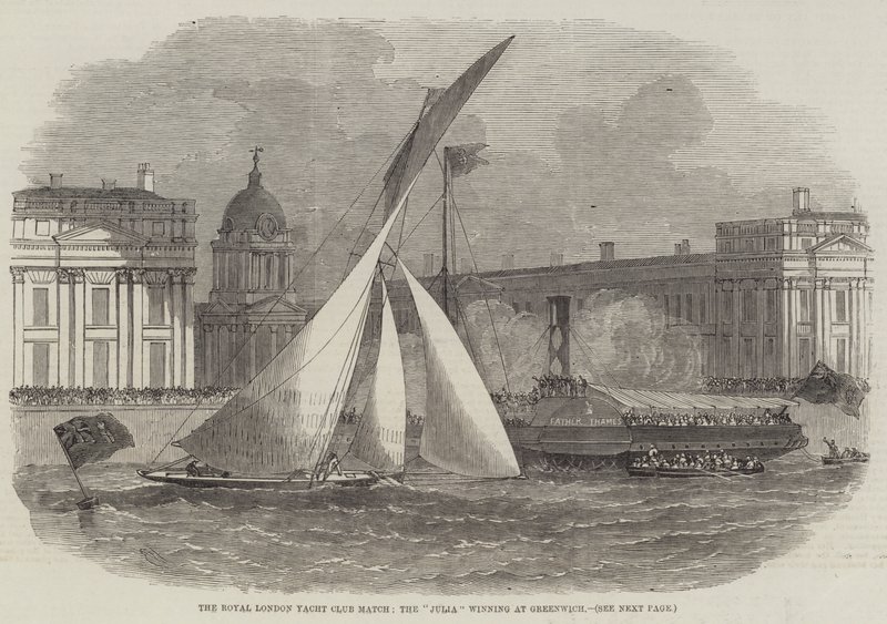Royal London Yacht Club Match, Julia vinder i Greenwich af Edwin Weedon