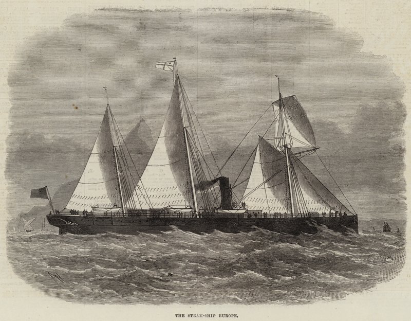 Dampskibet Europa af Edwin Weedon