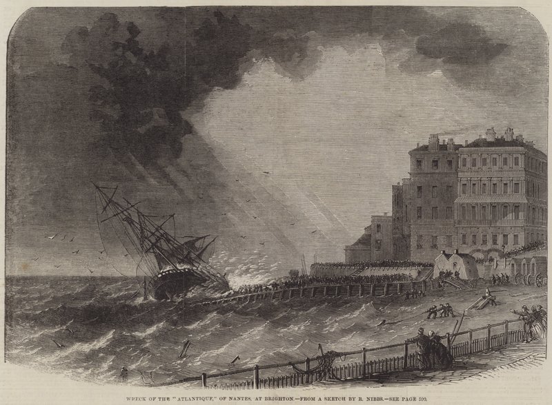 Vraget af Atlantique, Nantes, ved Brighton af Edwin Weedon