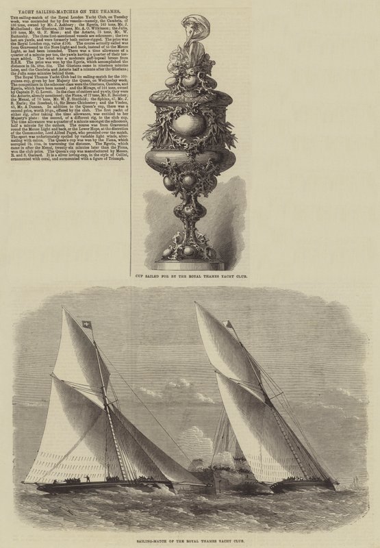 Yacht Sailing-Matches på Themsen af Edwin Weedon