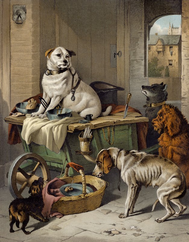 Jack på kontoret af Edwin after Landseer