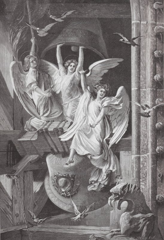 The Christmas Bells (farvelitografi) af Edwin Howland Blashfield