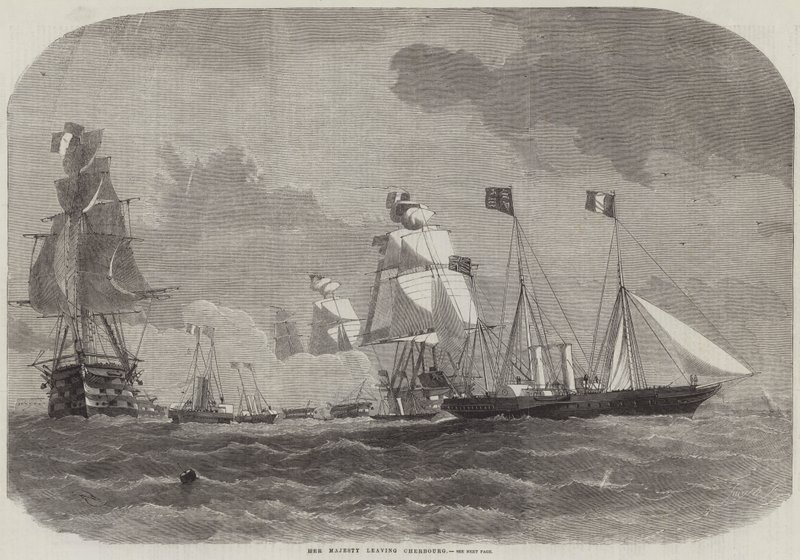 Hendes Majestæt forlader Cherbourg af Edwin Weedon