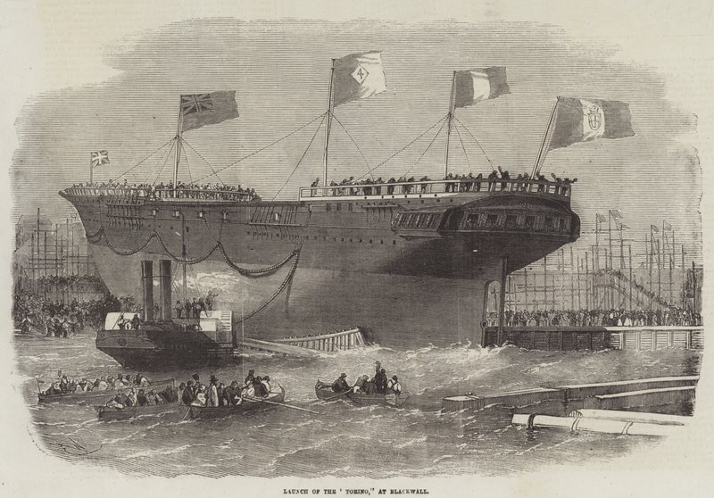 Sætningen af Torino i Blackwall af Edwin Weedon