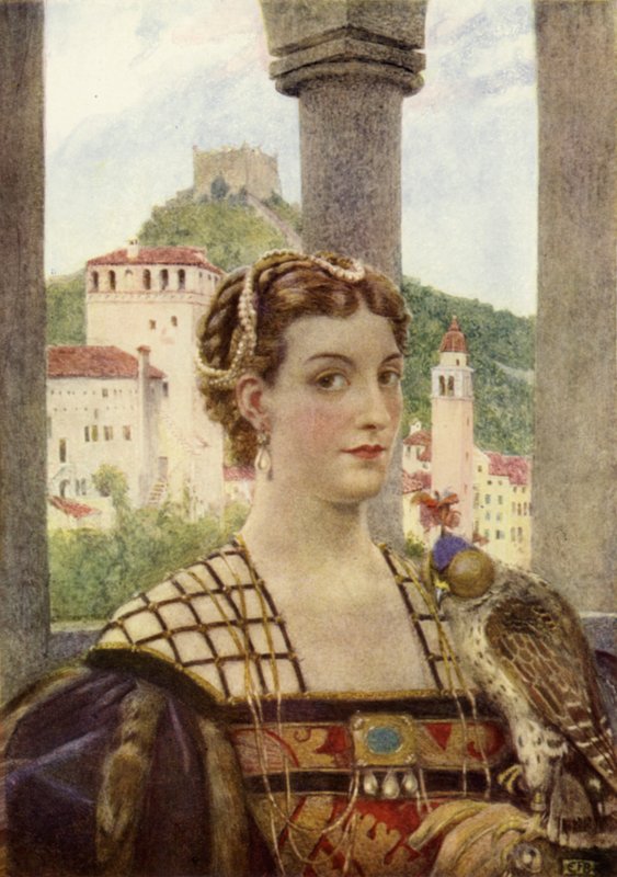 Kate the Queen (farve litho) af Eleanor Fortescue Brickdale