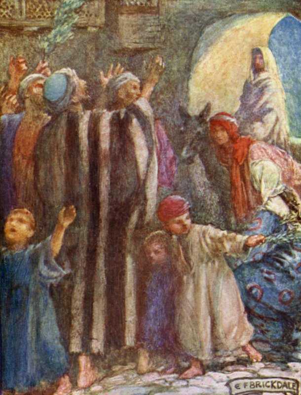 Kongens fremskridt (farve litho) af Eleanor Fortescue Brickdale