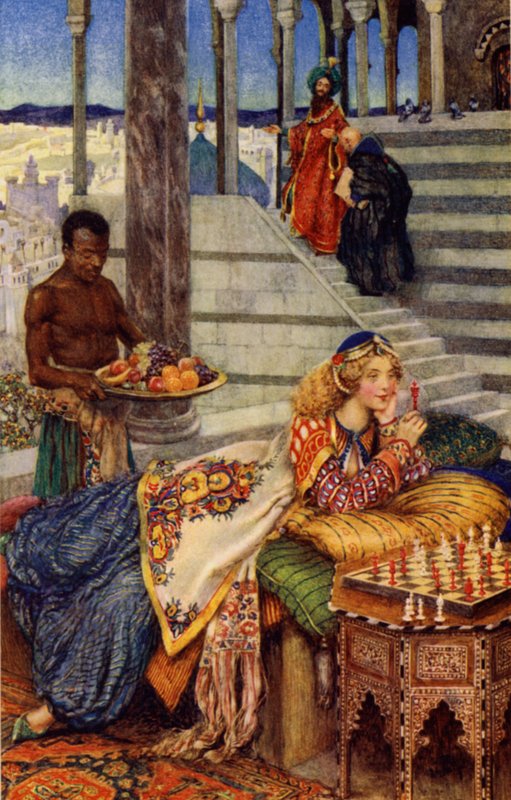 Vivien (farve litho) af Eleanor Fortescue Brickdale