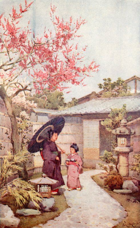 Kobai Plum Blossom (farve litho) af Ella Du Cane