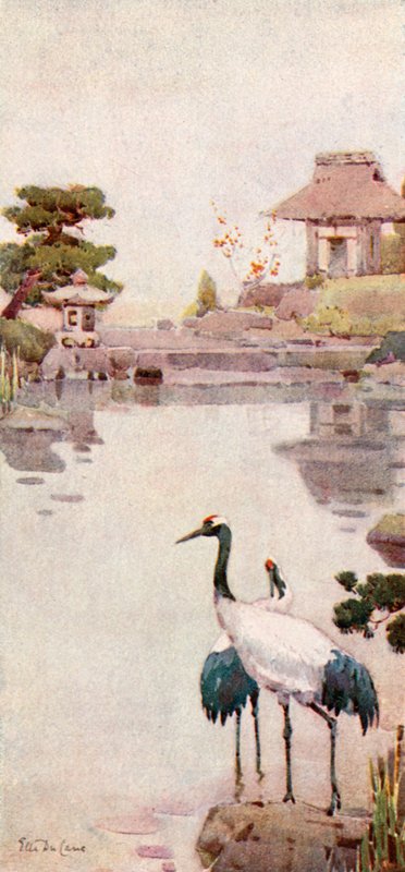 Storkene (farve litho) af Ella Du Cane