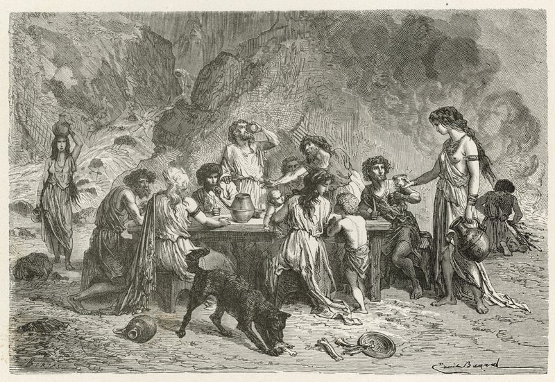 Et måltid i bronzealderen af Emile Antoine Bayard