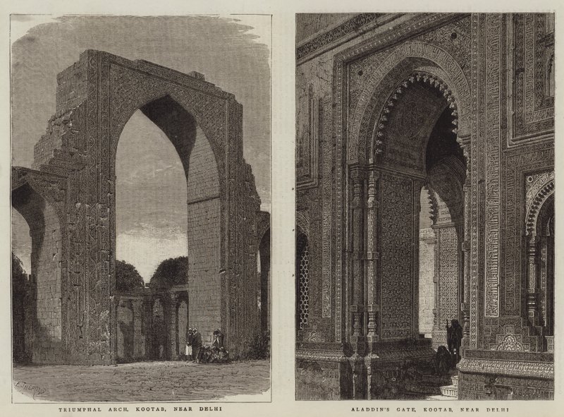 Udsigt i Indien af Emile Theodore Therond