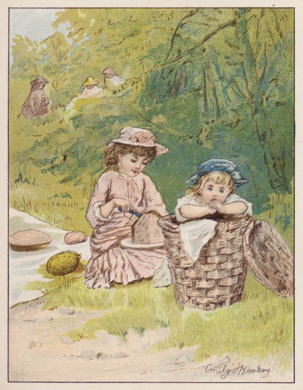 The Picnic (farve litho) af Emily Harding
