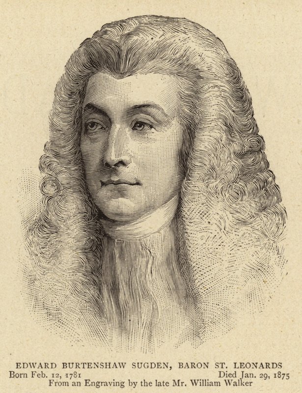 Edward Burtenshaw Sugden, Baron St. Leonards af English School