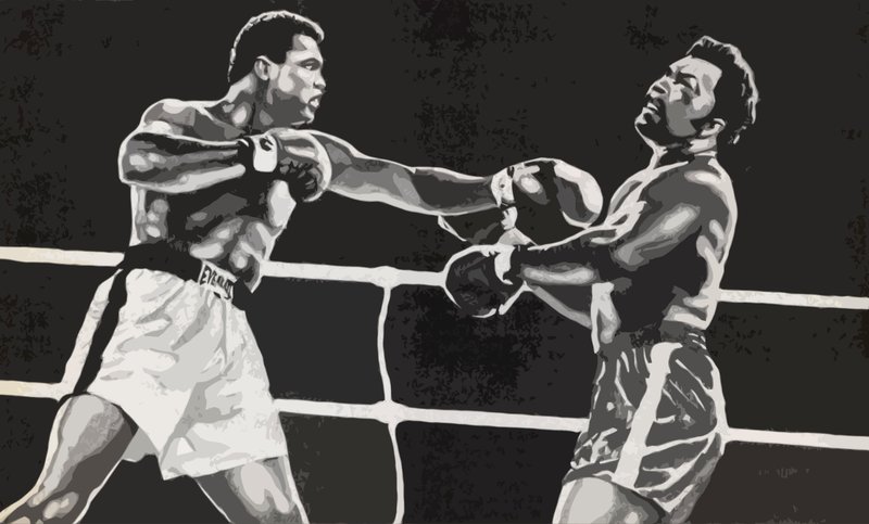 Muhammad Ali besejrede George Foreman af English School