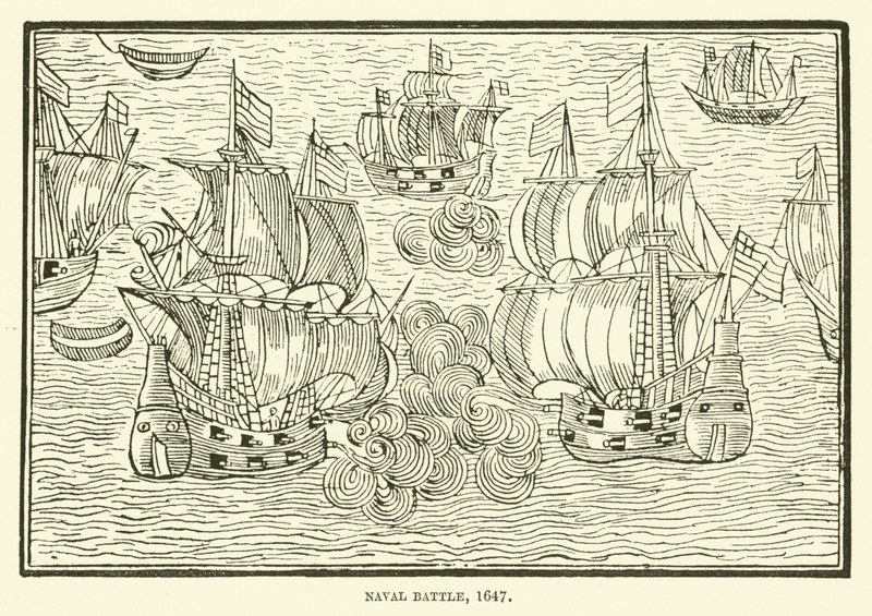 Søslag, 1647 af English School