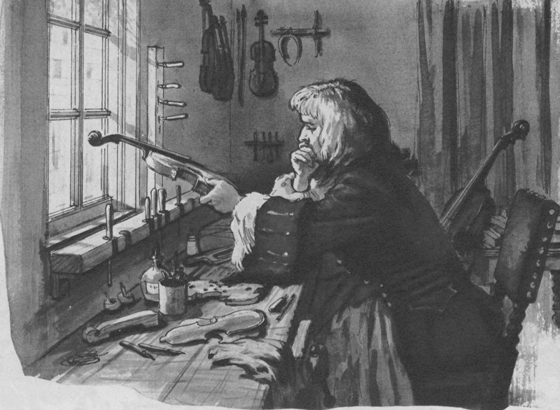 Stradivari på arbejde af English School