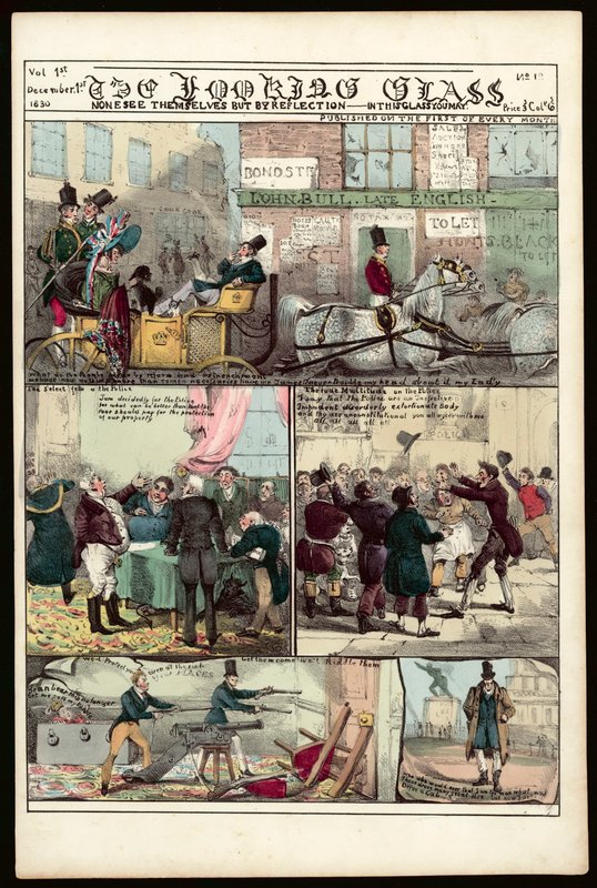The Looking Glass, 1. december 1830 af English School