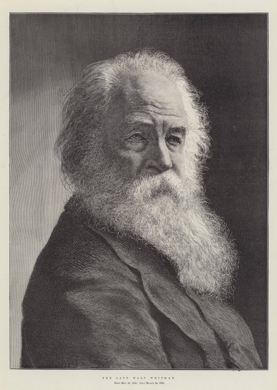 Den afdøde Walt Whitman af English School