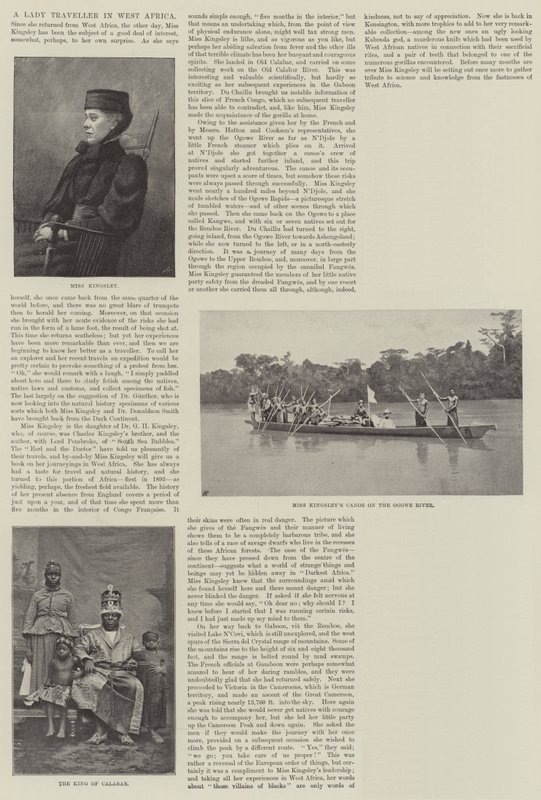 En kvindelig rejsende i Vestafrika af English Photographer