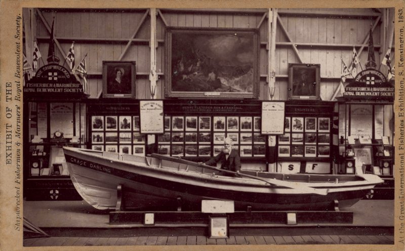 En model af Grace Darling Boat af English Photographer