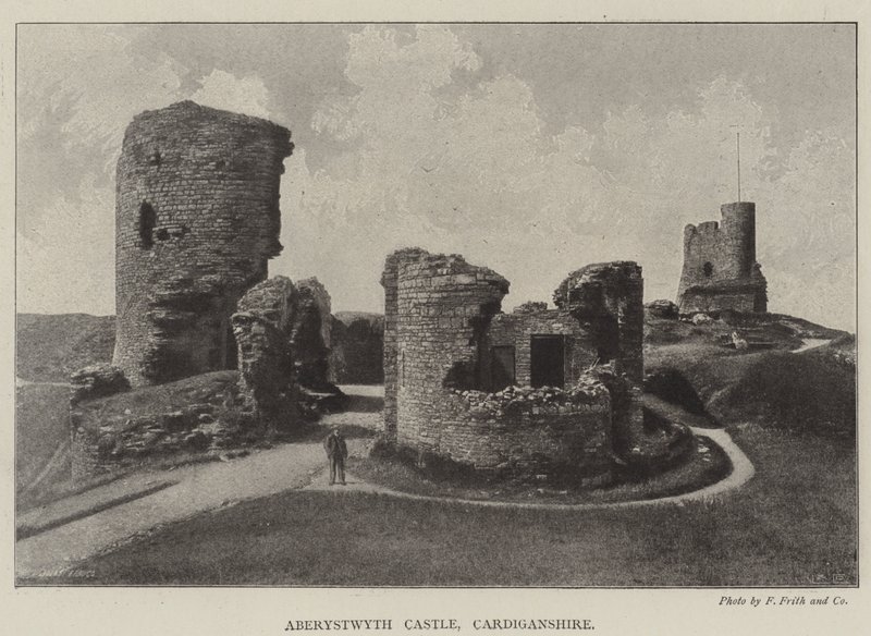 Aberystwyth Castle, Cardiganshire af English Photographer