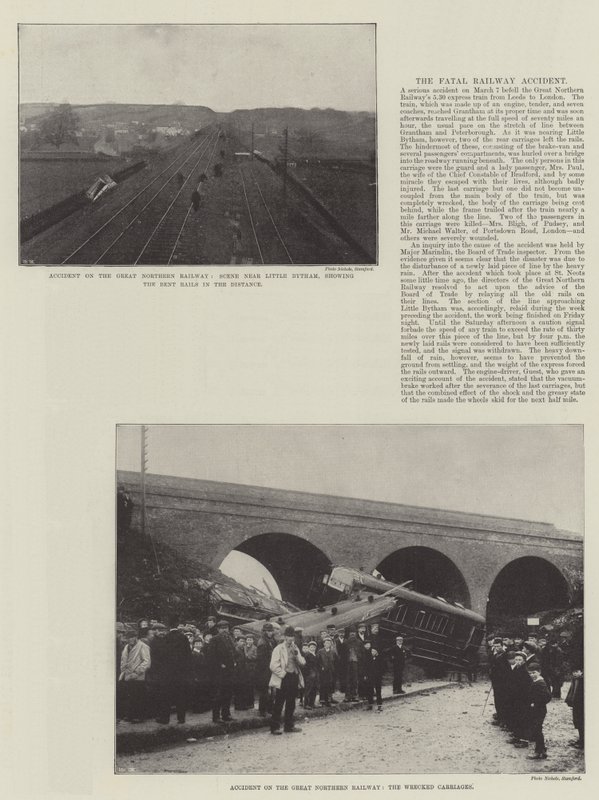 Ulykke på Great Northern Railway af English Photographer