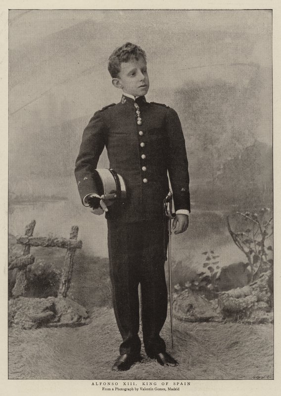 Alfonso XIII, konge af Spanien af English Photographer