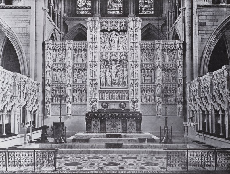 Alter og Reredos, Truro-katedralen (s/h-billede) af English Photographer