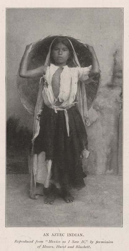 En aztekisk indianer af English Photographer