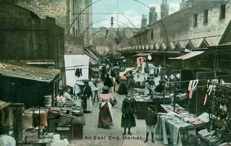 Et East End-marked af English Photographer