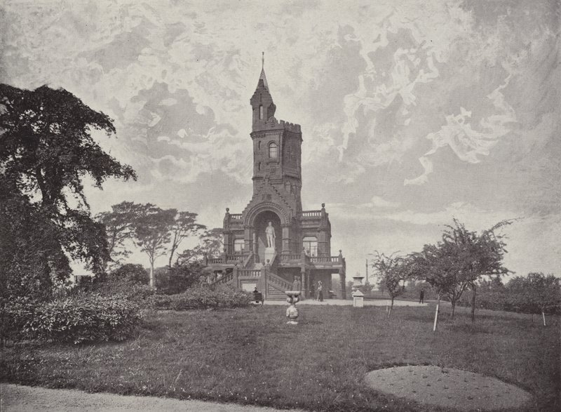 Burns Monument, Kay Park, Kilmarnock af English Photographer