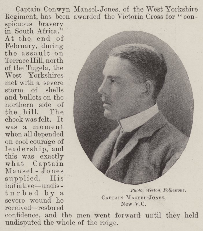 Kaptajn Mansel-Jones, New VC af English Photographer